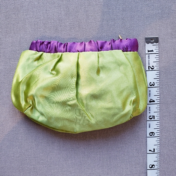 NWOT H&M Purple Green Small Pouch - Picture 7 of 8